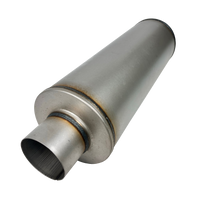 Aluminized 8" Round Fiberglass Packed Muffler