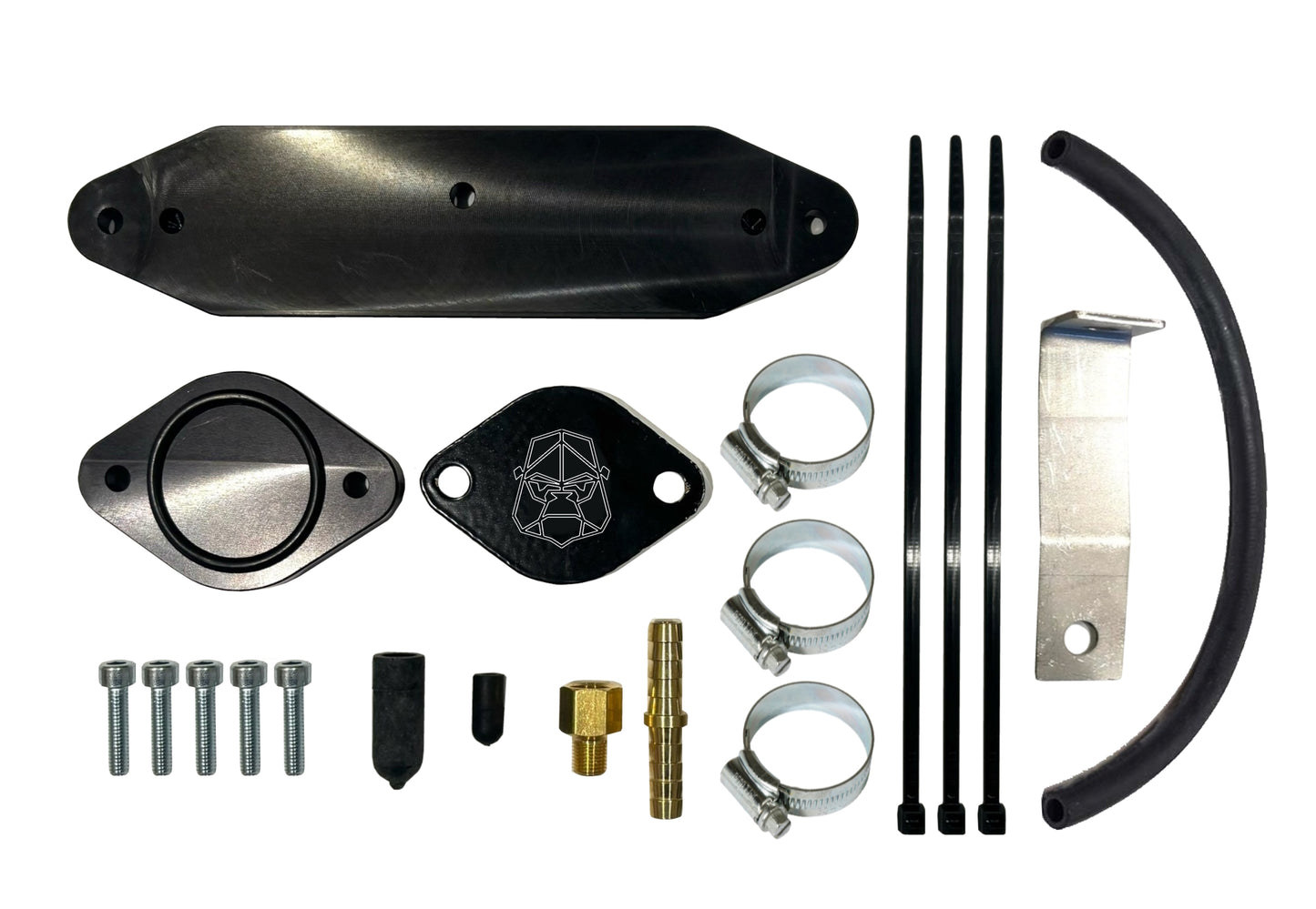 2011 - 2015 Ford 6.7L EGR Cooler Upgrade Kit w/ Coolant Re-Route Hose for Factory Pyro