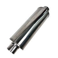 Stainless 8" Round Fiberglass Packed Muffler