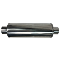 Stainless 8" Round Fiberglass Packed Muffler