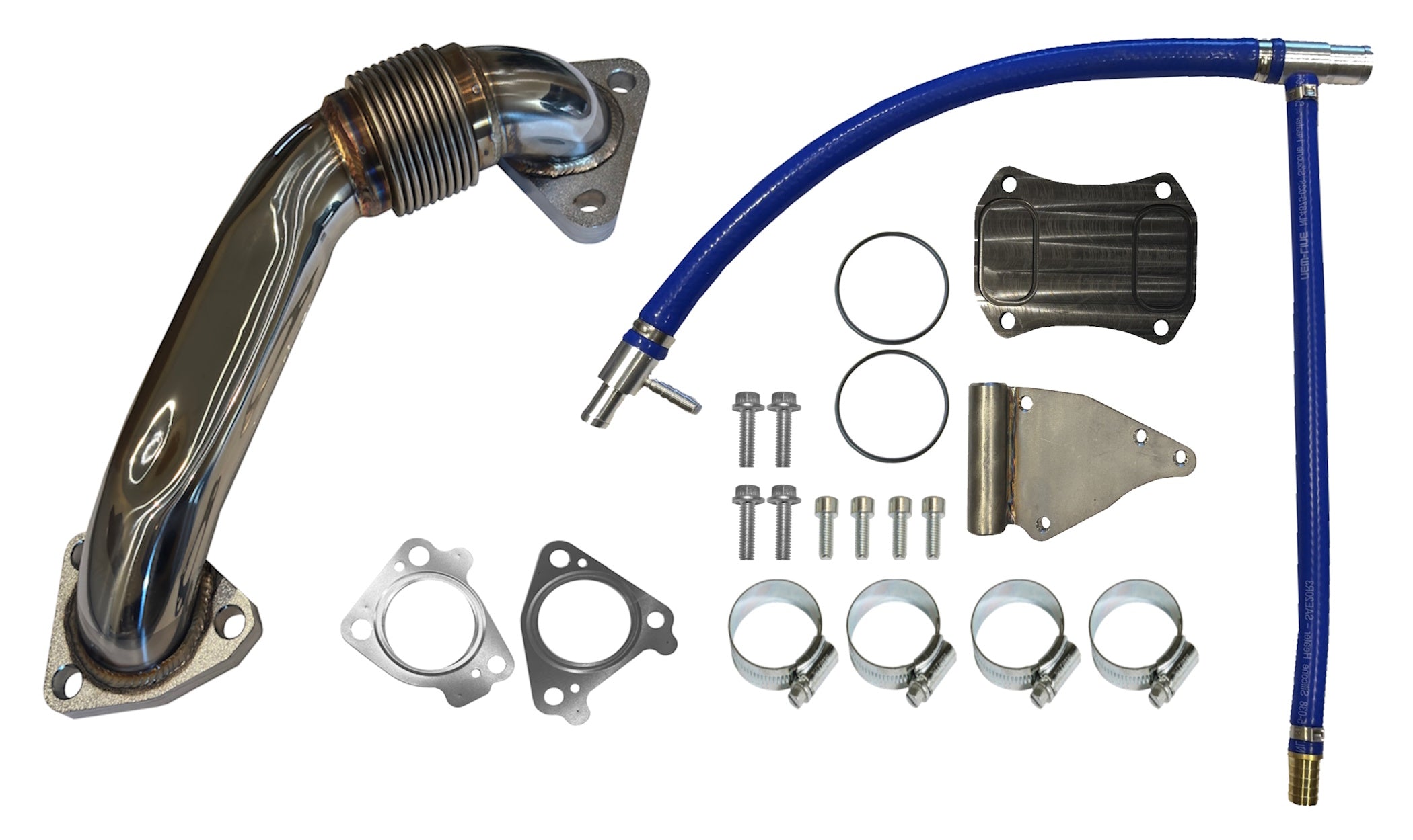 2011 - 2016 GM 6.6L Duramax EGR Cooler Upgrade Kit w/ Up Pipe